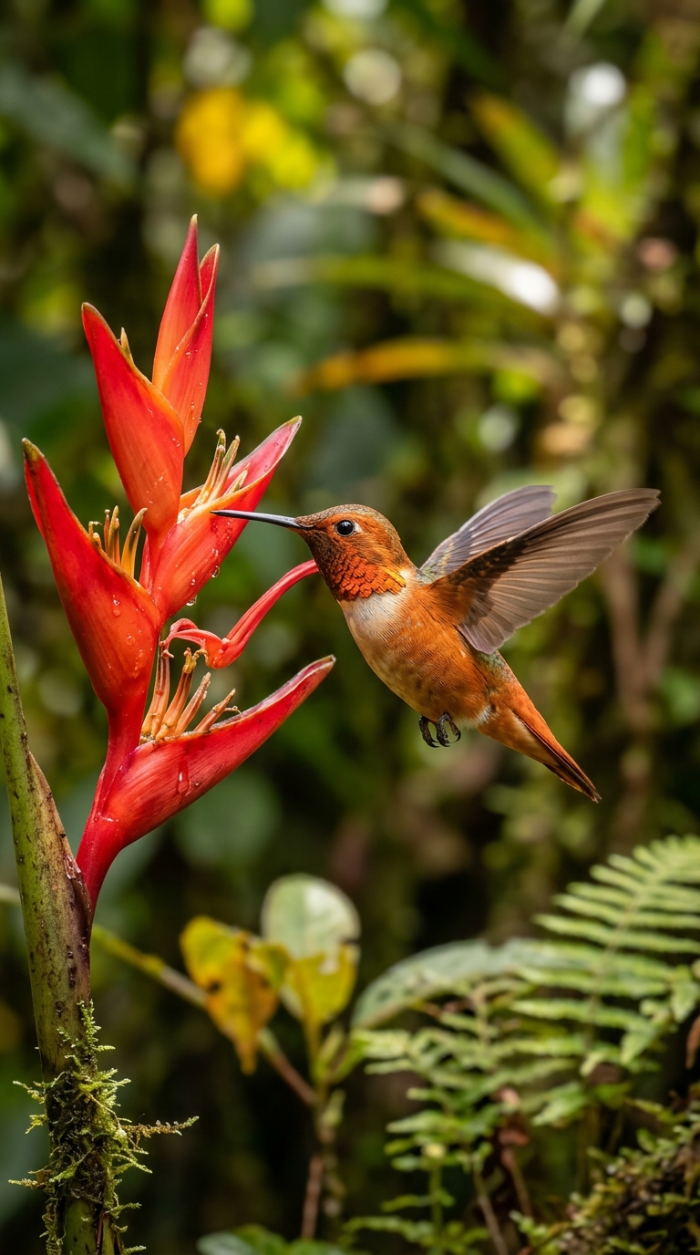 Hummingbird in Flight — AI generated nature image